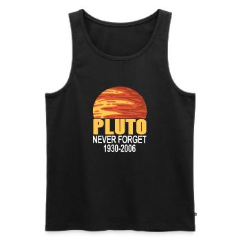 N’oubliez jamais PLUTO 1930 - 2006 Retro Funny Planet - Débardeur bio Premium Homme - noir - Devant - Michal (187cm)