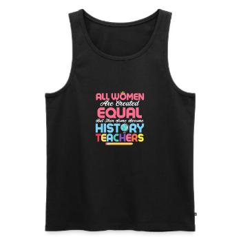 Become History Teachers Professor Education - Men's Premium Organic Tank Top - black - Front - Michal (187cm)