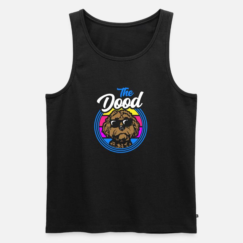 Der Dood Doodle Labradoodle Goldendoodle - Männer Premium Bio Tank Top - Schwarz