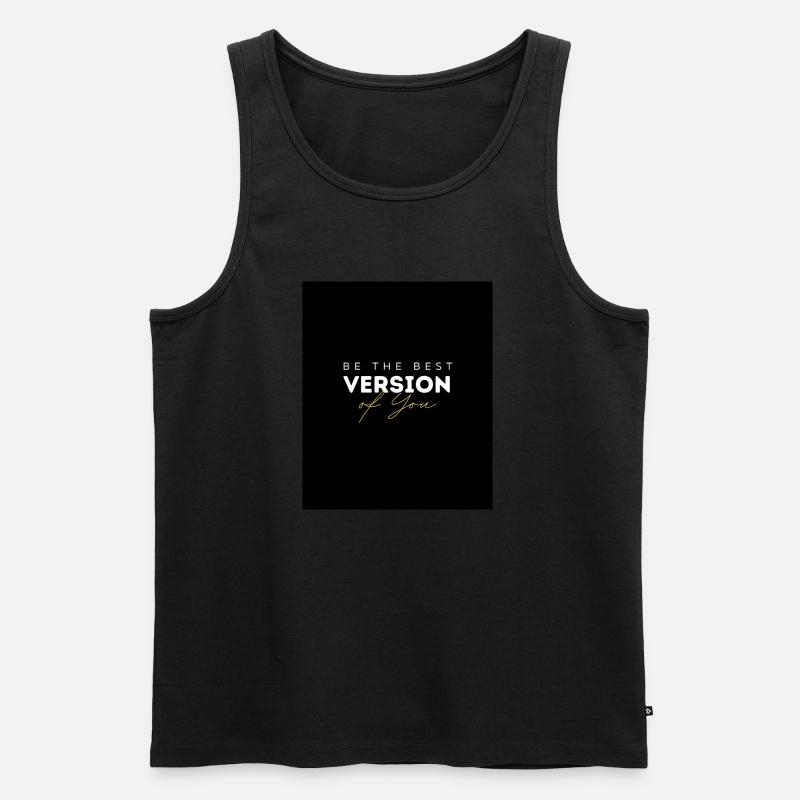 Die beste Version - Männer Premium Bio Tank Top - Schwarz