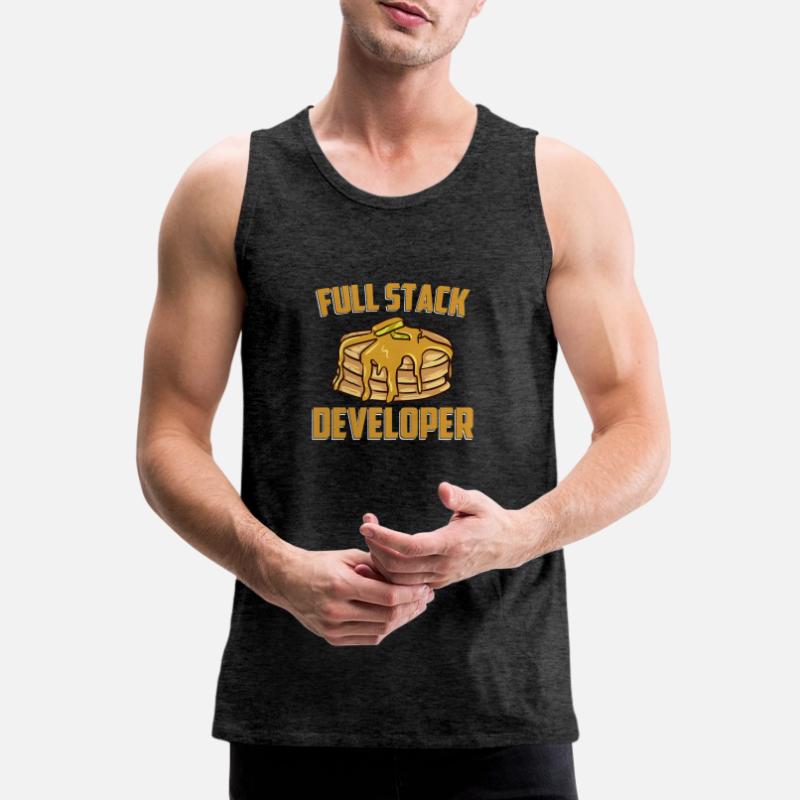 Full Stack Developer - Computer Coding Programmer Men's Premium Organic Tank Top