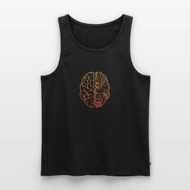 Programmeur HTML - Développeur Programmation Brain Cool Débardeur bio Premium Homme
