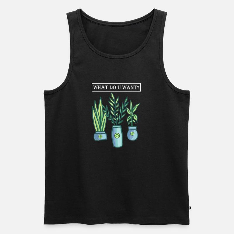 Nuklearwissenschaft Kernkraft statt Kohlekraft - Männer Premium Bio Tank Top - Schwarz