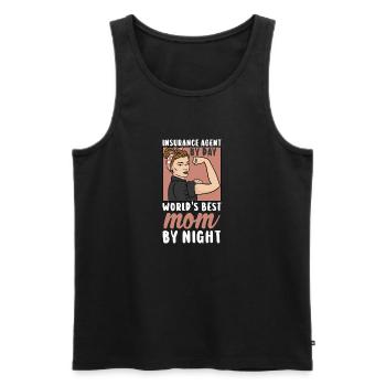 Versicherungsagent Gutachter Versicherungsmakler - Männer Premium Bio Tank Top - Schwarz - Vorne - AI Model Male 178 light (178cm)