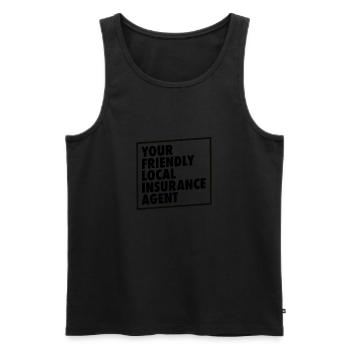 Versicherungsagent Gutachter Versicherungsmakler - Männer Premium Bio Tank Top - Schwarz - Vorne - AI Model Male 178 light (178cm)