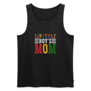 Mère du garçon d’anniversaire Bauklötze - Débardeur bio Premium Homme - noir - Devant - Michal (187cm)
