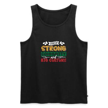 Coyote Hunter - Men's Premium Organic Tank Top - black - Front - Michal (187cm)