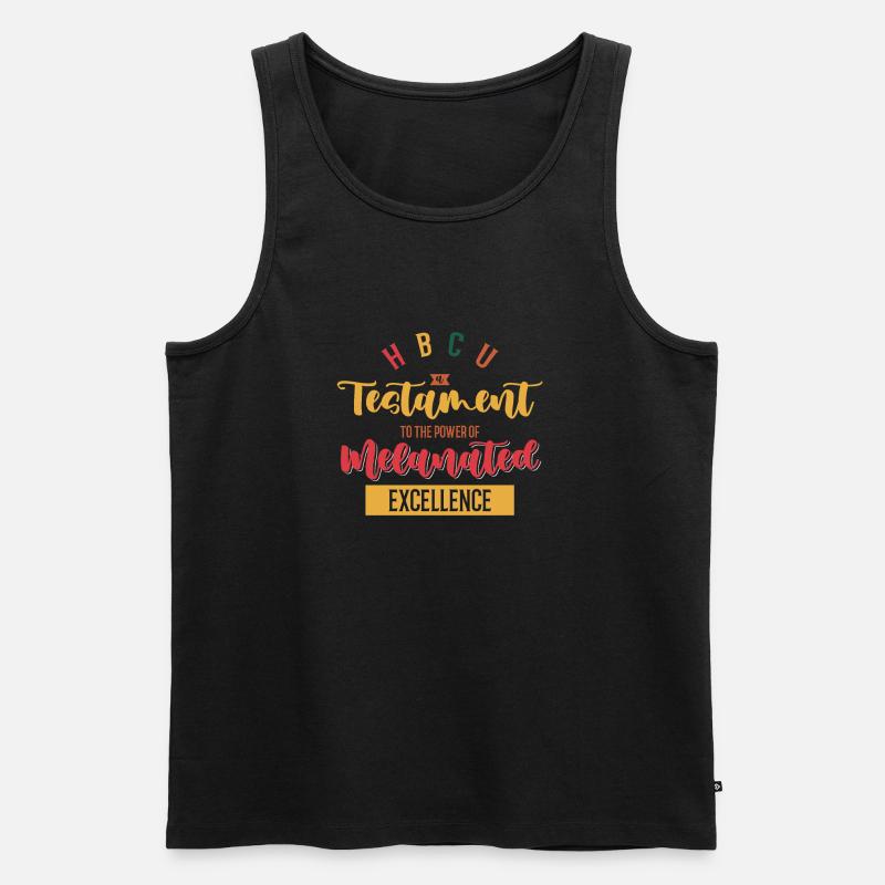 Coyote Jäger - Männer Premium Bio Tank Top - Schwarz