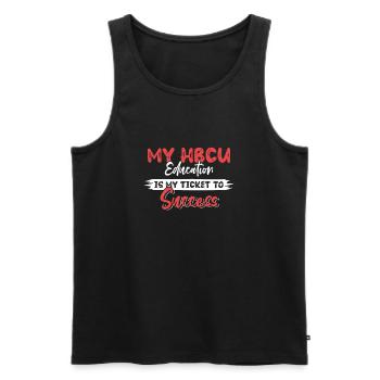 Coyote Jäger - Männer Premium Bio Tank Top - Schwarz - Vorne - Michal (187cm)