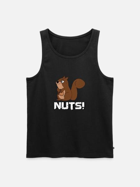 Cute Hungry Squirrel - Men's Premium Organic Tank Top - black