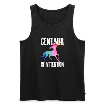 Centaur of Attention | Greek Mythology - Männer Premium Bio Tank Top - Schwarz - Vorne - AI Model Male 178 light (178cm)