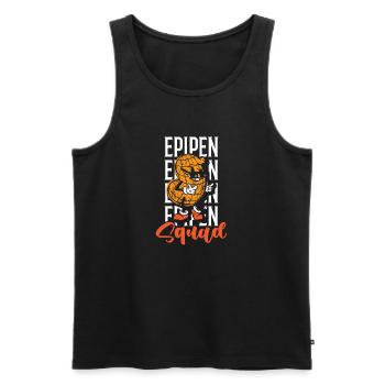 Epipen-kader Erdnuss-allergie Erdnuss-allergiker - Männer Premium Bio Tank Top - Schwarz - Vorne - AI Model Male 178 light (178cm)