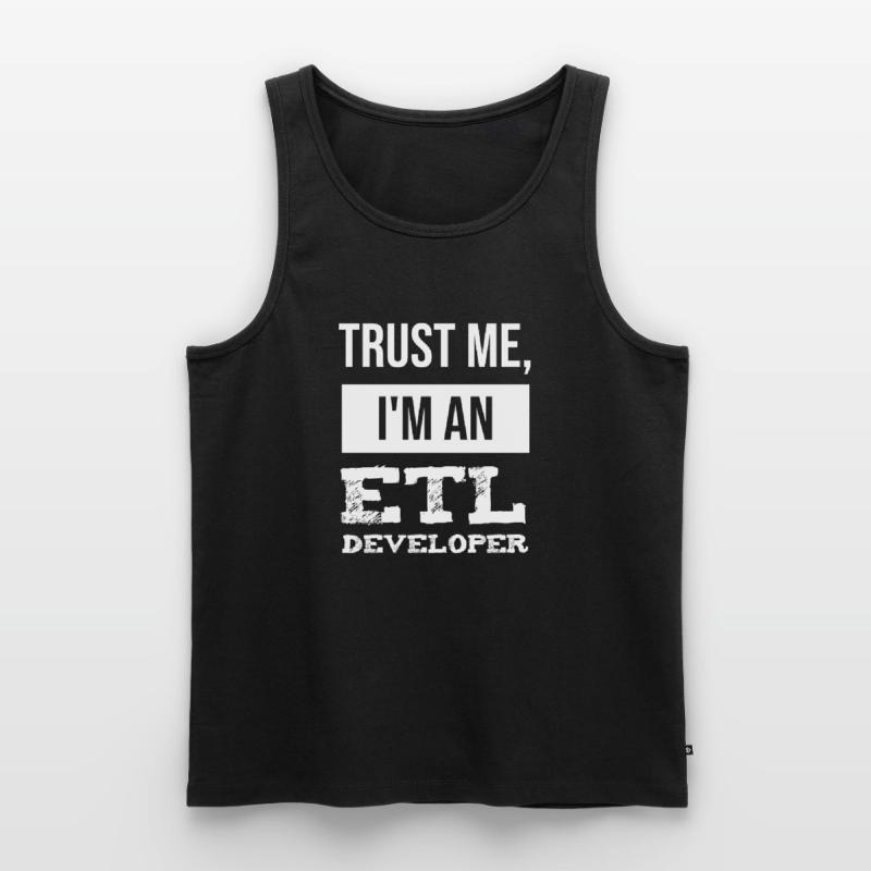 ETL Developer Data Technician IT Informatik Men's Premium Organic Tank Top
