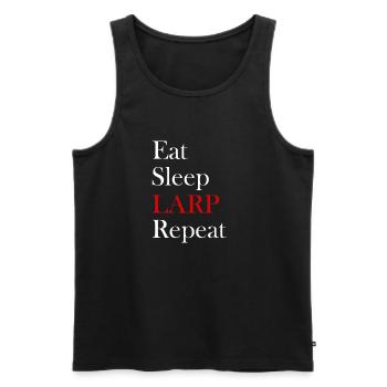 Funny LARP Live Action Role Playing Cosplay - Men's Premium Organic Tank Top - black - Front - Michal (187cm)