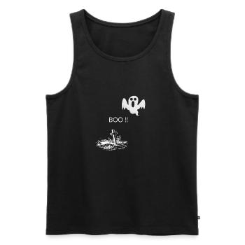 HOU! - Débardeur bio Premium Homme - noir - Devant - AI Model Male 178 light (178cm)