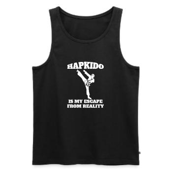 Hapkido Martial Arts Judo Aikido Martial Arts Karate - Men's Premium Organic Tank Top - black - Front - AI Model Male 178 light (178cm)