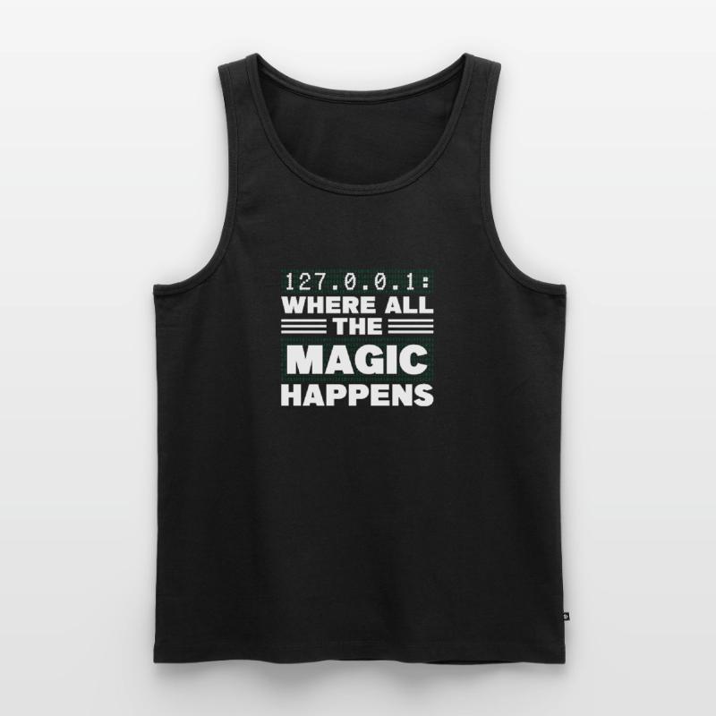 Nicht faul im Debug-Modus Algorithmus-Programmierung Codin Männer Premium Bio Tank Top