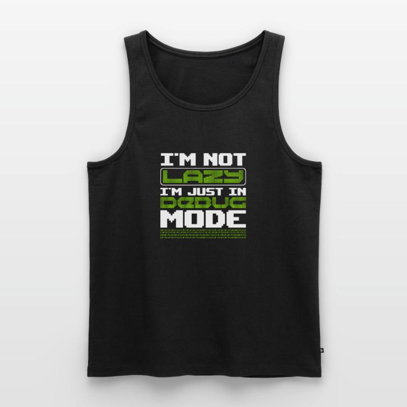 Pas paresseux en mode de débogage Code de programmation de l’algorithme Débardeur bio Premium Homme