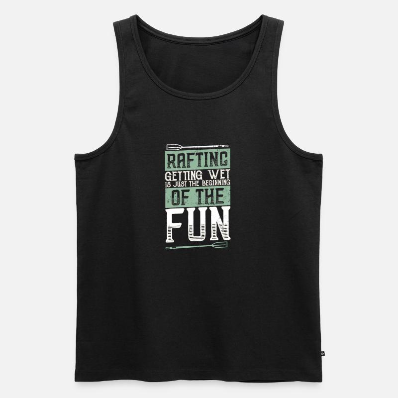 Fluss Rafting - Männer Premium Bio Tank Top - Schwarz