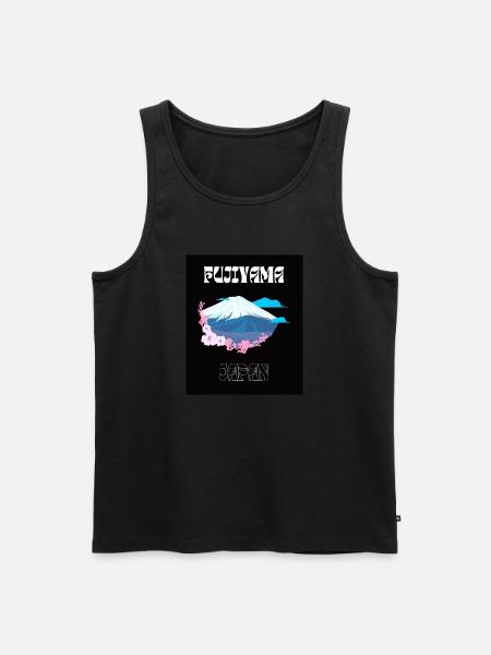 Fujiyama - Männer Premium Bio Tank Top - Schwarz