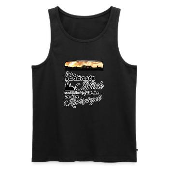 Der schönste Blick nach Köln - Männer Premium Bio Tank Top - Schwarz - Vorne - AI Model Male 178 light (178cm)