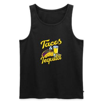Tacos & Tequila Party Cinco De Mayo - Débardeur bio Premium Homme - noir - Devant - Michal (187cm)