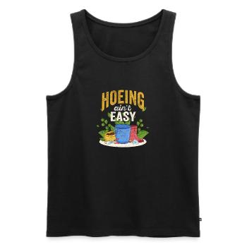Hacking is not easy Funny Farner Plant Lover - Men's Premium Organic Tank Top - black - Front - Michal (187cm)