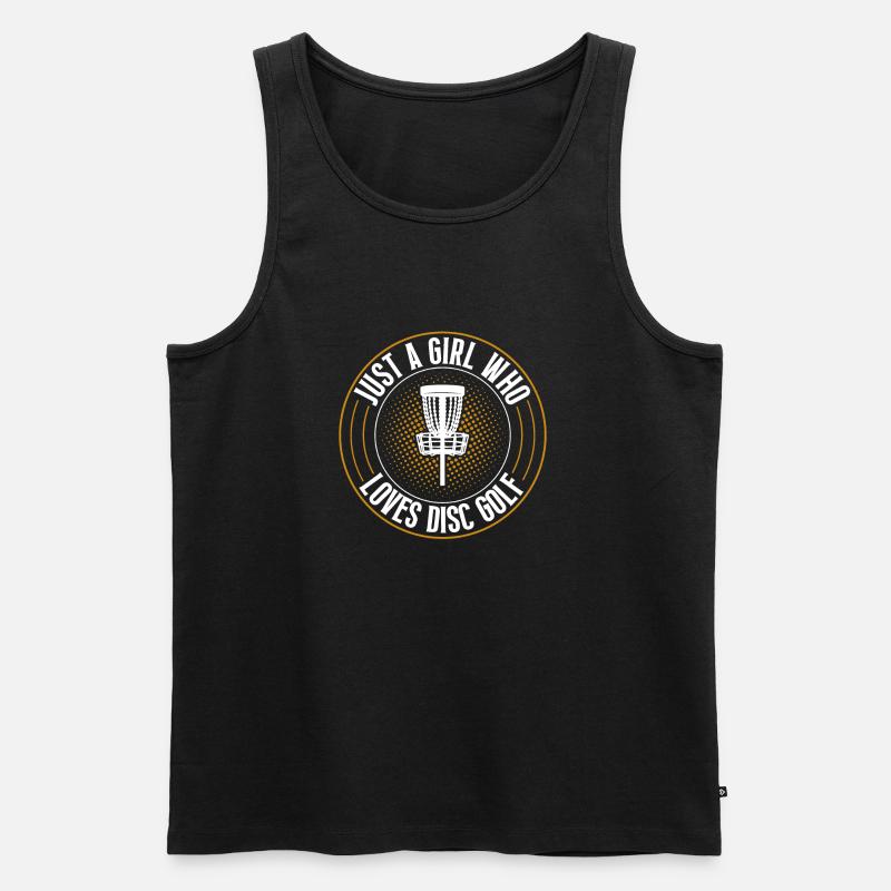 Discgolf Disc Golf - Männer Premium Bio Tank Top - Schwarz
