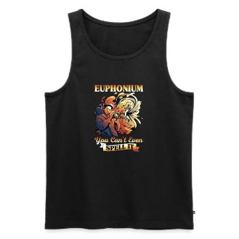 Playing Euphonium - Baryton Tuba Brass Jazz - Débardeur bio Premium Homme - noir - Devant - Michal (187cm)