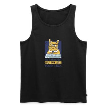 Lustiges Katzenliebhaber Geschenk Für Katzen Mama - Männer Premium Bio Tank Top - Schwarz - Vorne - Michal (187cm)