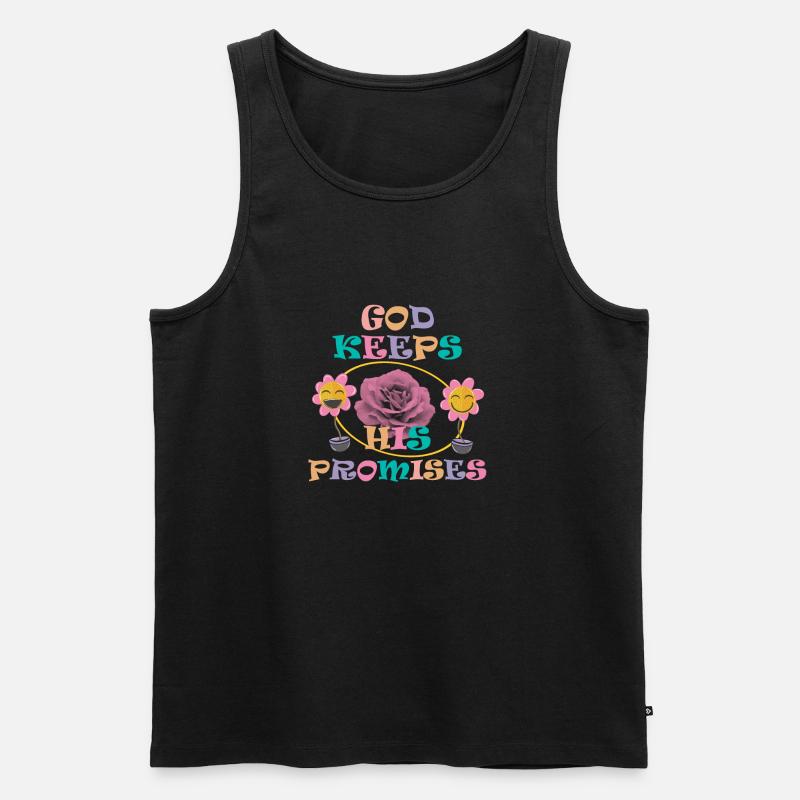 God Keeps His Promises 3 - Männer Premium Bio Tank Top - Schwarz