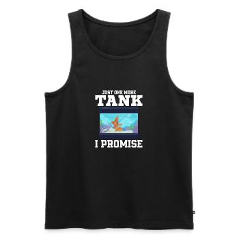 Juste un aquarium de plus que je promets à l’aquarium de garde de poissons - Débardeur bio Premium Homme - noir - Devant - Michal (187cm)