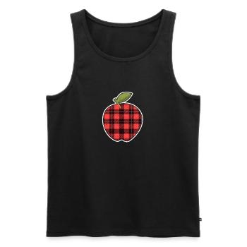Buffalo Apple souhaite la bienvenue aux enseignants de retour à l’école - Débardeur bio Premium Homme - noir - Devant - Michal (187cm)