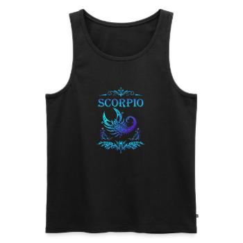 Scorion zodiac sign - Männer Premium Bio Tank Top - Schwarz - Vorne - Michal (187cm)