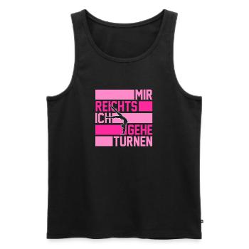 Turnen Gymnastik Turner - Männer Premium Bio Tank Top - Schwarz - Vorne - Michal (187cm)