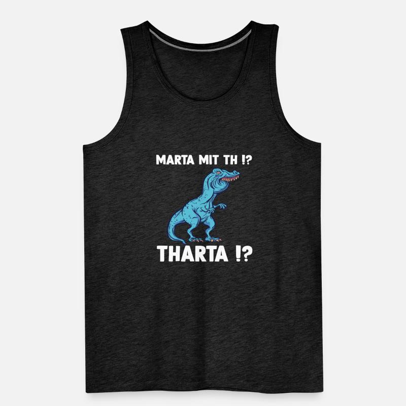 Marta oder Martha T-Rex Dinosaurier Meme Männer Premium Bio Tank Top