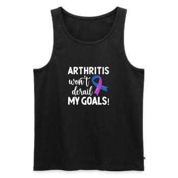 Arthritis Wird Mich Nicht Von Meinen Zielen - Männer Premium Bio Tank Top - Schwarz - Vorne - Michal (187cm)