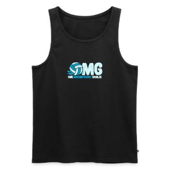 A great goalkeeper water polo player fan - Men's Premium Organic Tank Top - black - Front - Michal (187cm)