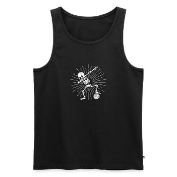 Lustige Dab Dabbing Skelett Wasserball Spieler - Männer Premium Bio Tank Top - Schwarz - Vorne - Michal (187cm)