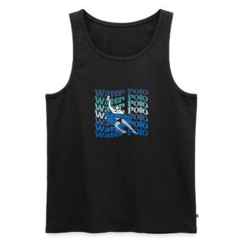 Vintage Water Polo Silhouette Polo Retro Sport - Men's Premium Organic Tank Top - black - Front - Michal (187cm)