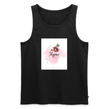 Muttertags Tasche - Männer Premium Bio Tank Top - Schwarz - Vorne - Michal (187cm)