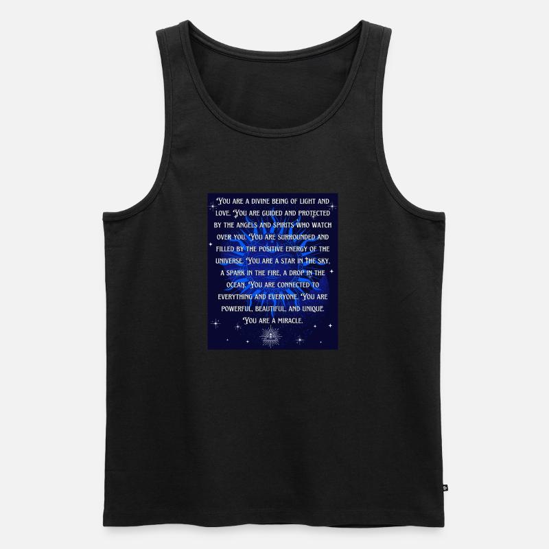 Astrologie Spruch Englisch - Männer Premium Bio Tank Top - Schwarz