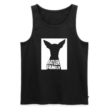 Famille Ratler - Débardeur bio Premium Homme - noir - Devant - Michal (187cm)