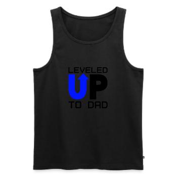 Dad Level Unlocked - Niveau jusqu’à Daddy Loading - Débardeur bio Premium Homme - noir - Devant - AI Model Male 178 light (178cm)