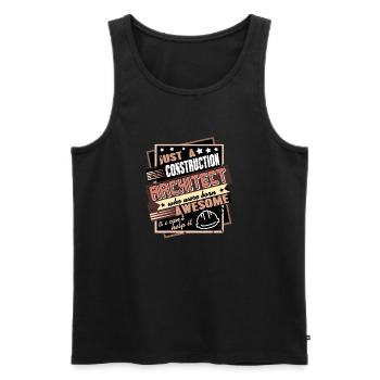 A Construction Architect Who Were Born Awesome - Men's Premium Organic Tank Top - black - Front - Michal (187cm)
