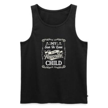 My Son in Law is my Favorite Child - Männer Premium Bio Tank Top - Schwarz - Vorne - Michal (187cm)