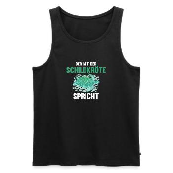 Schildkröte Schildkröten - Männer Premium Bio Tank Top - Schwarz - Vorne - AI Model Male 178 light (178cm)