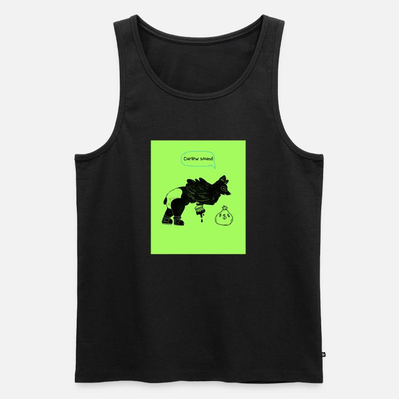 BRACHVOGEL KLANG - Männer Premium Bio Tank Top - Schwarz
