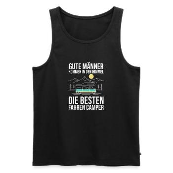 Wohnmobil Wohnwagen Camper Camping - Männer Premium Bio Tank Top - Schwarz - Vorne - Michal (187cm)