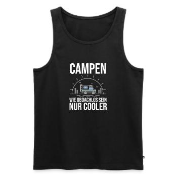 Wohnmobil Wohnwagen Camping Camper - Männer Premium Bio Tank Top - Schwarz - Vorne - Michal (187cm)